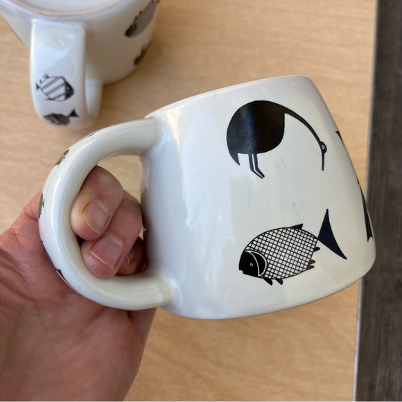 The Treasure Chest Vintage 1998 Mimbres Fish Mug Design #215 Set Of 2 - Picture 9 of 16